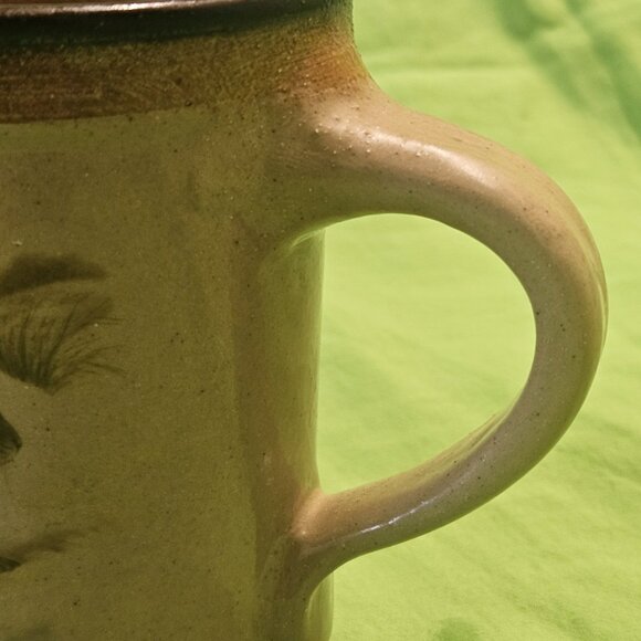 Vintage Monroe Salt Works Pottery Mug with Bunny Rabbits Monroe Maine 12oz - Picture 8 of 9